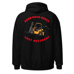 Forklift Ninja Zero Days Since Last Accident GR Unisex Hoodie