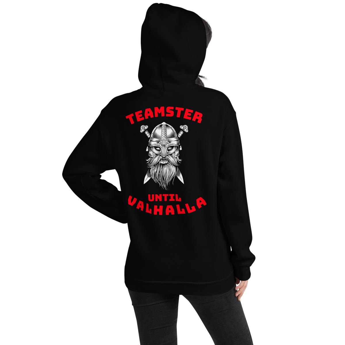 Viking Teamster Until Valhalla WR Unisex Hoodie