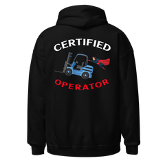 Forklift Superhero Certified Forklift Operator NFWBR Unisex Hoodie