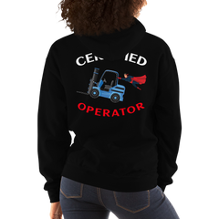 Forklift Superhero Certified Forklift Operator NFWBR Unisex Hoodie