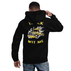 Trucker in Flames Truck Wit Me NFGY Heavy Unisex Hoodie