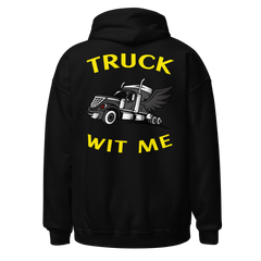 Angel Trucker Truck Wit Me BlkY Unisex Hoodie