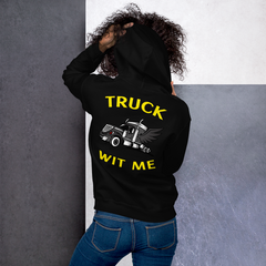 Angel Trucker Truck Wit Me BlkY Unisex Hoodie