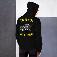 Angel Trucker Truck Wit Me BlkY Unisex Hoodie