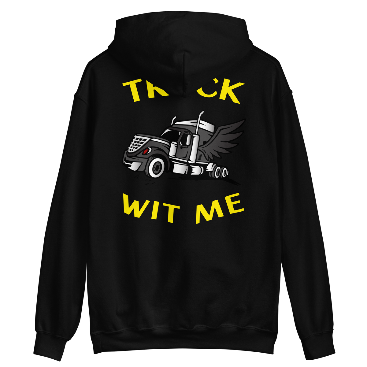 Angel Trucker Truck Wit Me BlkY Unisex Hoodie