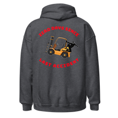 Forklift Ninja Zero Days Since Last Accident GR Unisex Hoodie