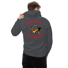 Forklift Ninja Zero Days Since Last Accident GR Unisex Hoodie