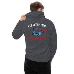 Forklift Superhero Certified Forklift Operator NFWBR Unisex Hoodie