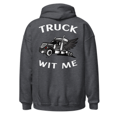 Angel Trucker Truck Wit Me NFBlkW Unisex Hoodie
