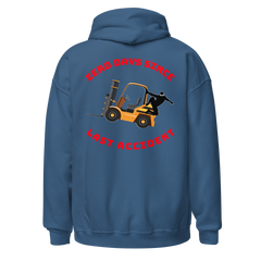 Forklift Ninja Zero Days Since Last Accident GR Unisex Hoodie