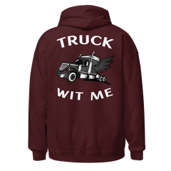 Angel Trucker Truck Wit Me NFBlkW Unisex Hoodie