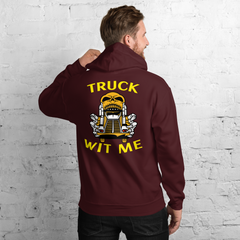 Truckers Skull Truck Wit Me NFGY Unisex Hoodie