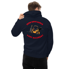 Forklift Ninja Zero Days Since Last Accident GR Unisex Hoodie