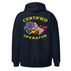 Forklift Superhero Certified Forklift Operator 1FGY Unisex Hoodie