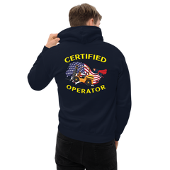 Forklift Superhero Certified Forklift Operator 1FGY Unisex Hoodie