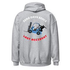 Forklift Ninja Zero Days Since Last Accident WBR Unisex Hoodie