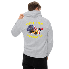 Forklift Superhero Certified Forklift Operator 1FGY Unisex Hoodie