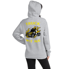 Trucker in Flames Truck Wit Me NFBlkY Unisex Hoodie