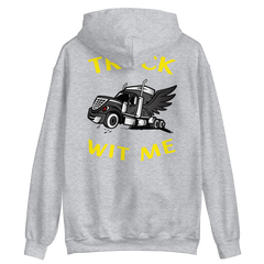 Angel Trucker Truck Wit Me BlkY Unisex Hoodie