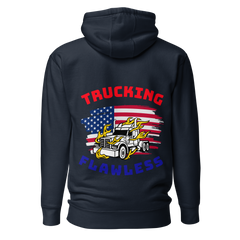 American Trucker, Trucking Flawless RWB, Industry Clothing, Unisex Hoodie