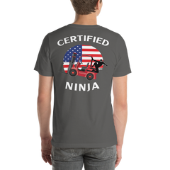 Certified Forklift Ninja BFRW Unisex t-shirt