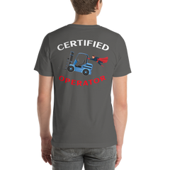 Forklift Superhero Certified Forklift Operator BNFWBR Unisex t-shirt