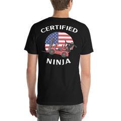 Certified Forklift Ninja BFRW Unisex t-shirt