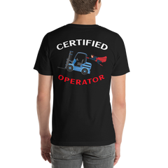 Forklift Superhero Certified Forklift Operator BNFWBR Unisex t-shirt