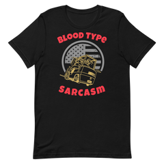 Forklift, Blood Type Sarcasm GR, Industry Clothing, Unisex t-shirt