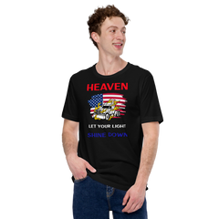 American Trucker, Heaven Let Your Light Shine Down RWB, Industry Clothing, Unisex t-shirt