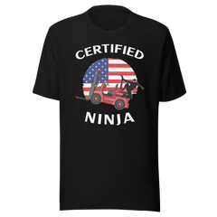 Certified Forklift Ninja FRW Unisex t-shirt