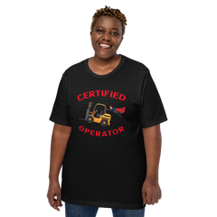 Forklift Superhero, Certified Forklift Operator NFGR Unisex t-shirt