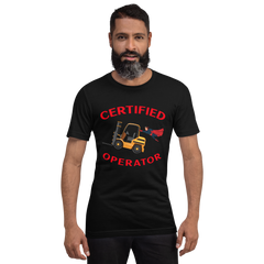 Forklift Superhero, Certified Forklift Operator NFGR Unisex t-shirt