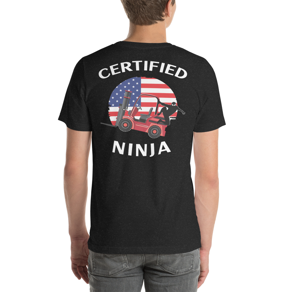 Certified Forklift Ninja BFRW Unisex t-shirt