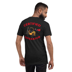 Forklift Superhero, Certified Forklift Operator NFGR Unisex t-shirt