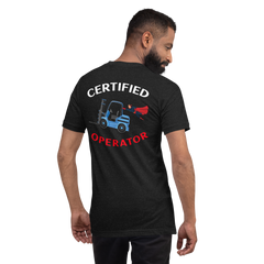 Forklift Superhero Certified Forklift Operator BNFWBR Unisex t-shirt