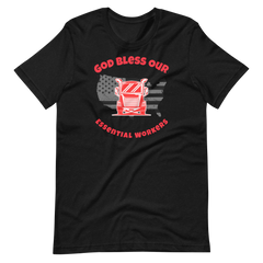 Trucker, God Bless Our Essential Workers R, Industry Clothing