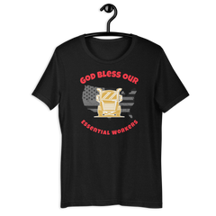 Trucker, God Bless Our Essential Workers GR, Industry Clothing