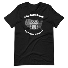 Trucker, God Bless Our Essential Workers W, Industry Clothing