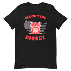 Trucker, Blood Type Diesel R, Industry Clothing, Unisex t-shirt