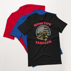 Forklift, Blood Type Sarcasm GR, Industry Clothing, Unisex t-shirt