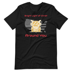Trucker, Bright Light of Christ Around You GR, Industry Clothing, Unisex t-shirt