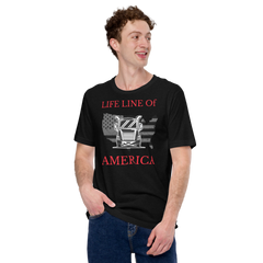 Trucker, Life Line of America WR, Industry Clothing, Unisex t-shirt