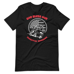 Forklift, God Bless Our Essential Workers WR, Industry Clothing, Unisex t-shirt