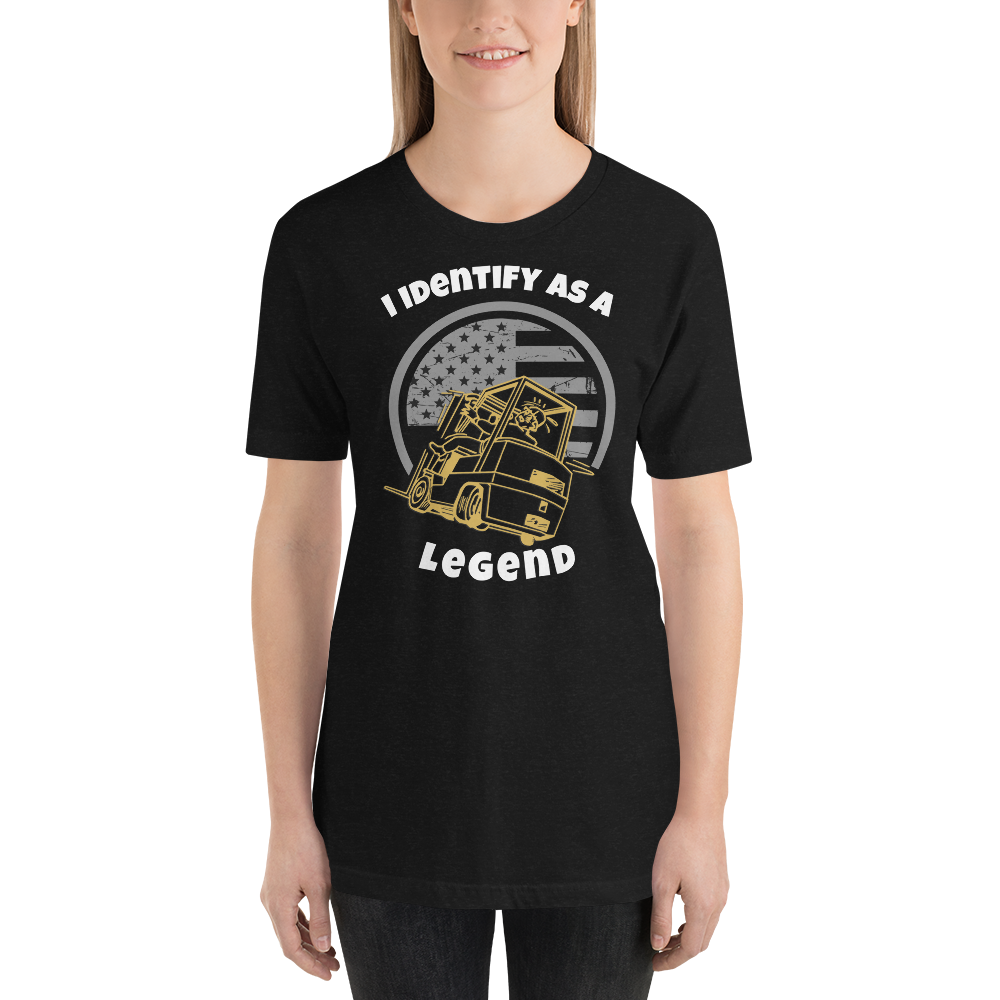 Forklift, I Identify as a Forking Legend GW, Industry Clothing, Unisex t-shirt