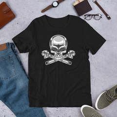 Mechanic, Skull and Wrenches W, Industry Clothing, Unisex t-shirt