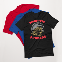 Forklift, Blood Type Propane GR, Industry Clothing, Unisex t-shirt