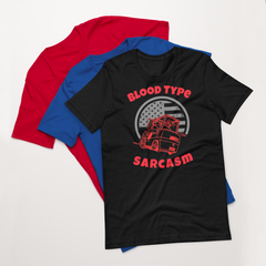 Forklift, Blood Type Sarcasm R, Industry Clothing, Unisex t-shirt