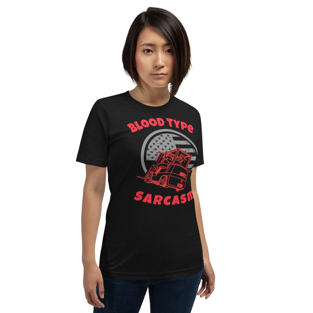 Forklift, Blood Type Sarcasm R, Industry Clothing, Unisex t-shirt