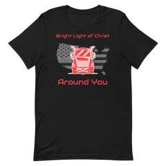 Trucker, Bright Light of Christ Around You R, Industry Clothing, Unisex t-shirt